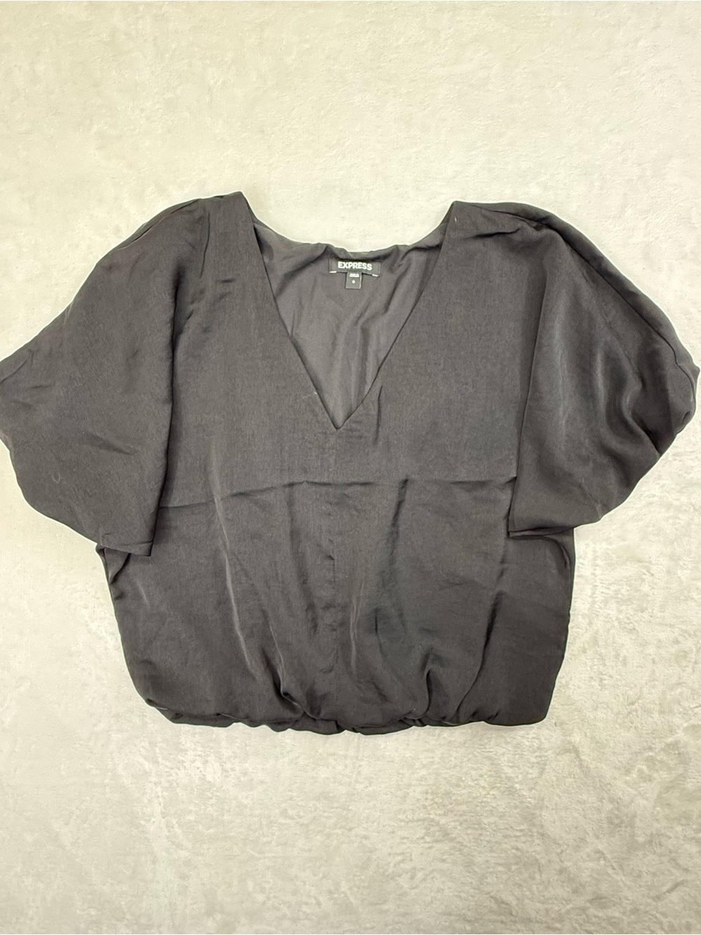 Express Black V-Neck Dolman Blouse